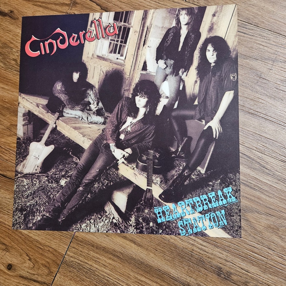 Cinderella Heartbreak Station 1990 Promo Flat Album Poster 12x12 Mercury D/S‎